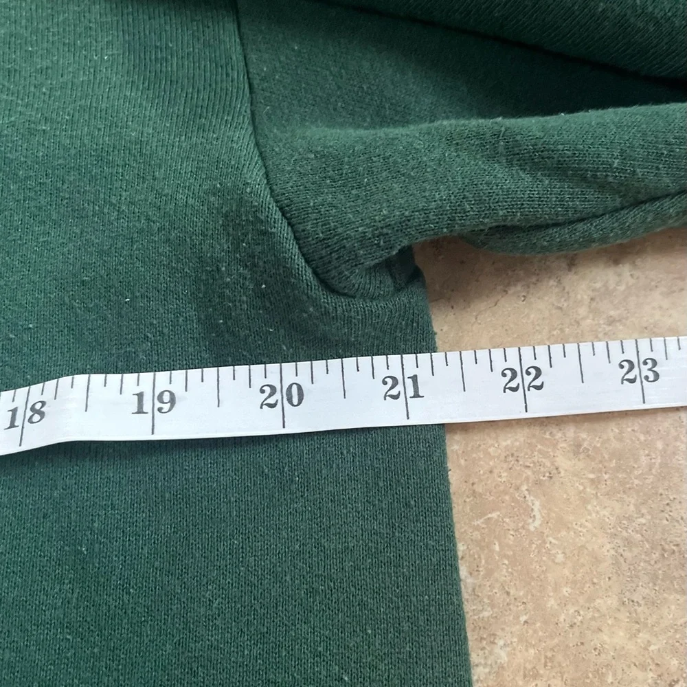 Vintage Jerzees Sweater Mens Size Medium Green Crewneck Blank Pullover 90s USA‎